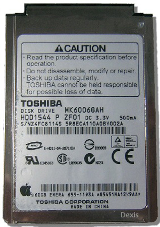 ConsolePlug CP09199 60GB Hard Drive MK6006GAH for iPod PHOTO
